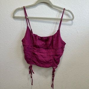 Women’s summer / spring crop Top with adjustable straps and length